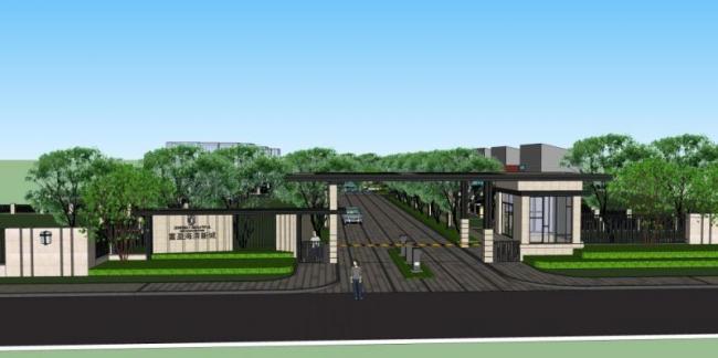 Modern Multi-Story Residential Area | SketchUp Model