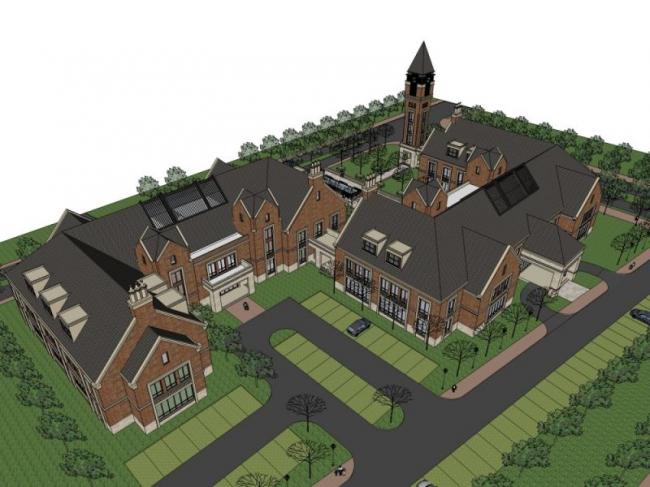 SketchUp Business Model: Designing a Multi-Story Classical Style Clubhouse