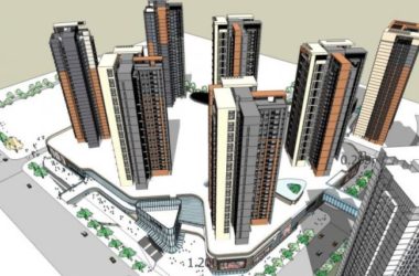 Modern Multi-Story Commercial Complex Designed in SketchUp-BIM WORLD
