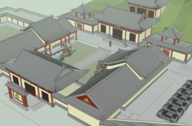 SketchUp Model of Multi-Storey Mount Wutai Temple: Ancient Chinese Architecture-BIM WORLD