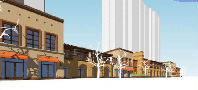 SketchUp Business Models: Commercial, Spanish, and Classical Street Styles