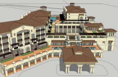 SketchUp Multi-Story Hotel Model | Spanish and Classical Styles-BIM WORLD