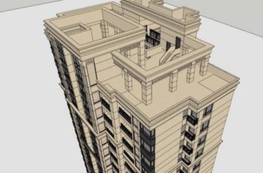 SketchUp Residential Models: Classical-Style High-Rise Buildings-BIM WORLD
