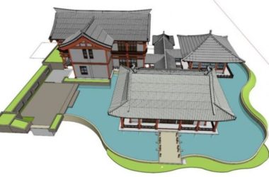 SketchUp Model of Song Dynasty Multi-Story Garden: Traditional Chinese Architecture and Garden Design-BIM WORLD