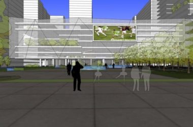 Modern Commercial Landscape Design in SketchUp-BIM WORLD