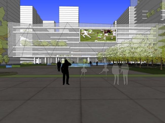 Modern Commercial Landscape Design in SketchUp