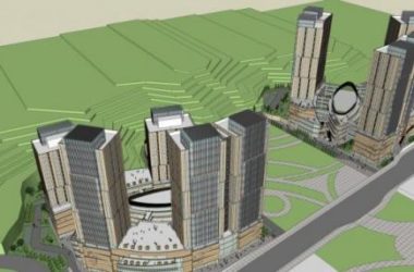 SketchUp Complex Model: Modern Super High-Rise Commercial Building-BIM WORLD