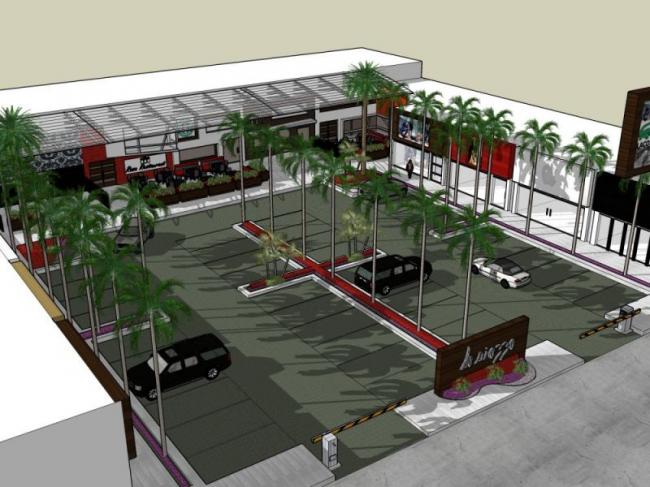 Modern Commercial Landscape Design in SketchUp