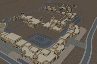 SketchUp Business Model: Classical Style on Commercial Street-BIM WORLD