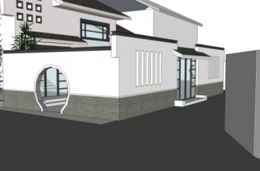 SketchUp Business Model: Multi-Story Clubhouse in Oriental Neoclassical Style-BIM WORLD