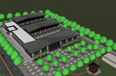 SketchUp Cultural Model: Multi-Story Chinese-Style Cultural Center Architecture-BIM WORLD