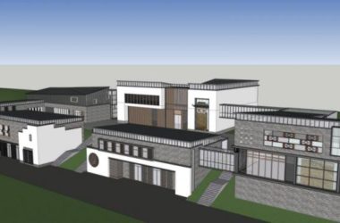 SketchUp Business Model: Wedding Base with Modern Chinese Style-BIM WORLD