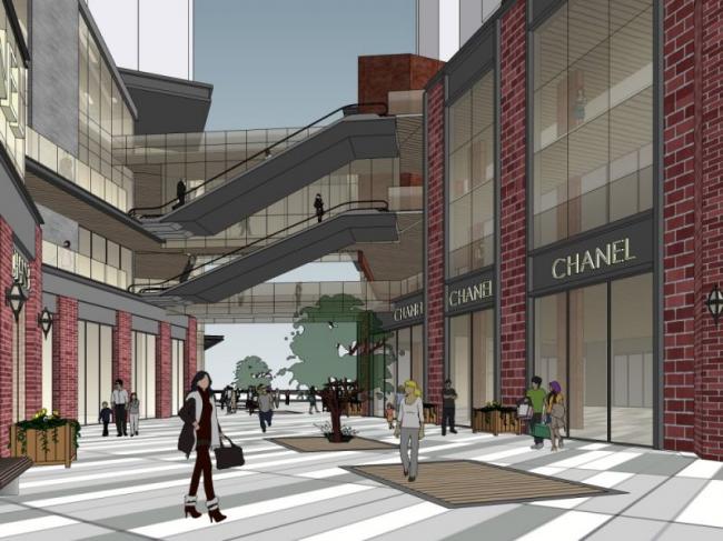 Modern Multi-Story Commercial Complex in SketchUp