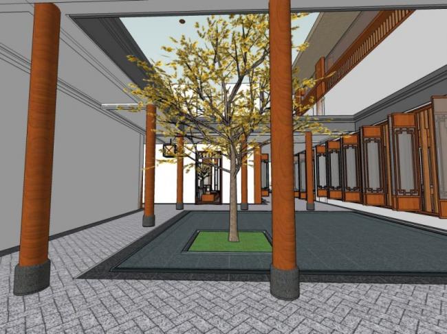 SketchUp Business Model: Exploring Clubhouse and Oriental Neoclassical Styles