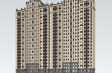 SketchUp Residential Models: Classical High-Rise Apartment Buildings-BIM WORLD