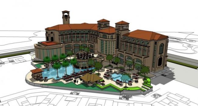 SketchUp Multi-Story Hotel Model | Spanish and Classical Style Designs