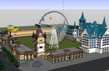 SketchUp Cultural Model: Multi-Story Amusement Park with Classical Architecture-BIM WORLD