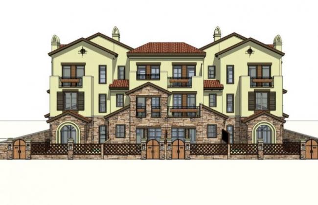 Classical Style Garden House Residential Model in SketchUp