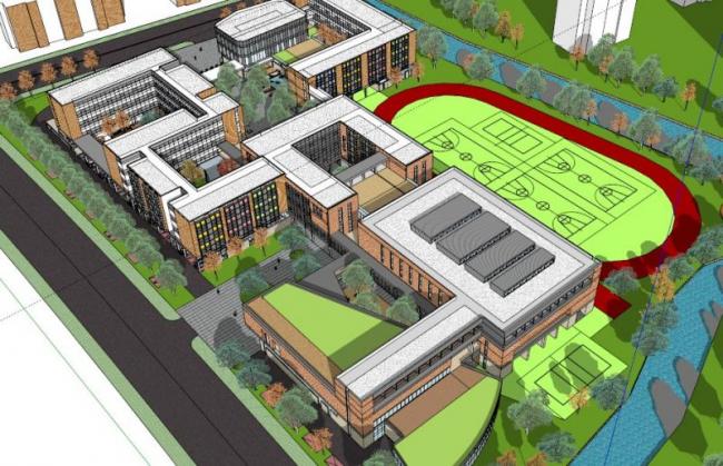 Modern Multi-Story Elementary School Design | SketchUp Campus Architecture Model