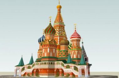 SketchUp Cultural Model: Multi-Story Classical Church Architecture-BIM WORLD