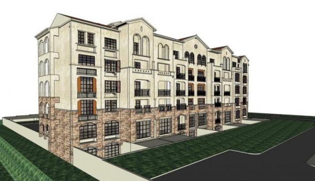 Classical Multi-Story Residential Model in SketchUp