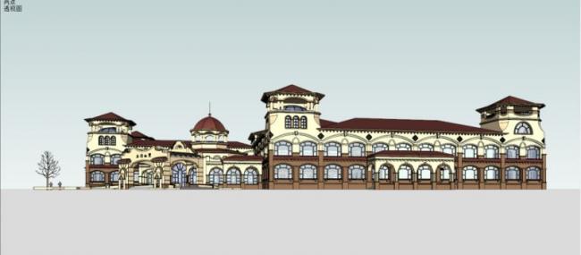 SketchUp Business Model: Designing a Classical-Style Reception Center