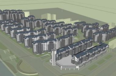 Modern Chinese-Style Residential Complex: Small and High-Rise Buildings with Sloping Roofs in SketchUp-BIM WORLD