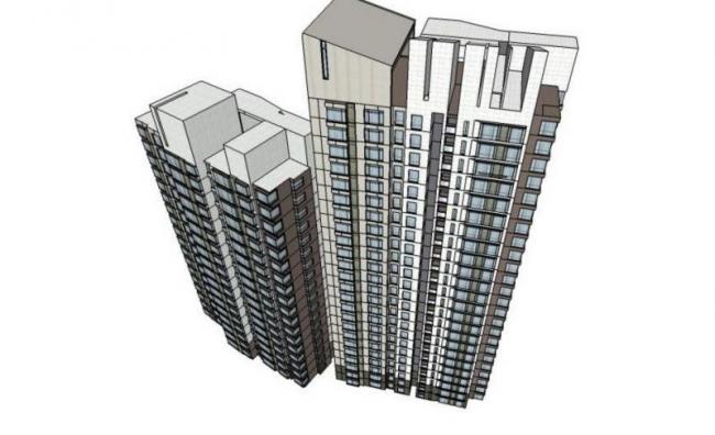 Modern High-Rise Residential Buildings in SketchUp: Stylish Urban Models