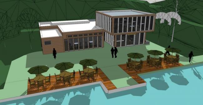 SketchUp Business Model for Modern-Style Restaurants