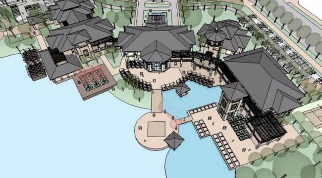 SketchUp Business Model: European Classical Mountain Club Design