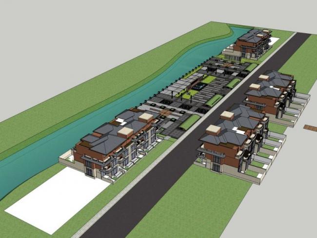 Modern Residential Landscape Design in SketchUp
