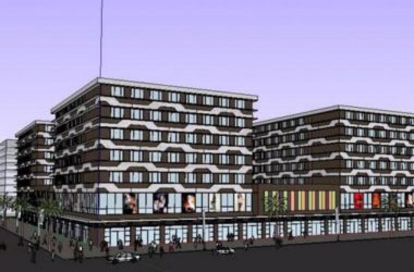 SketchUp Business Model: Modern Multi-Story Commercial Street Design-BIM WORLD