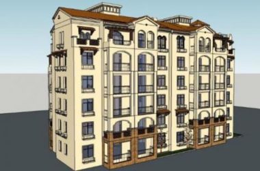 Classical Multi-Story Residential Model in SketchUp-BIM WORLD