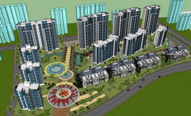 SketchUp Residential Designs: High-Rise Communities, Garden Villas, and Modern Styles
