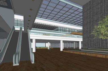 SketchUp Cultural Model: Multi-Story Archive with Modern Architectural Design-BIM WORLD