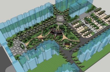 Modern Residential Landscape Design in SketchUp-BIM WORLD