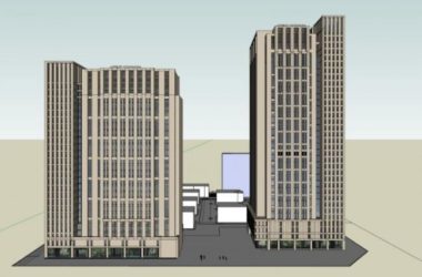 Modern High-Rise Office Building Model in SketchUp-BIM WORLD