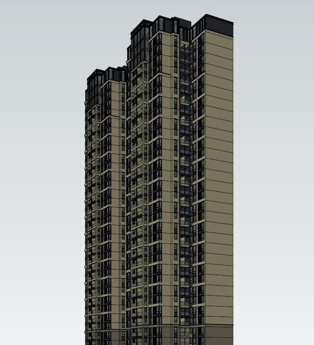 SketchUp Residential Models: High-Rise and Classical Style Buildings
