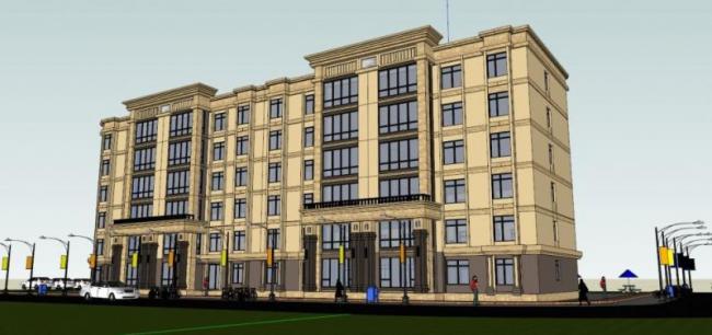 Classical Multi-Story Residential Model in SketchUp