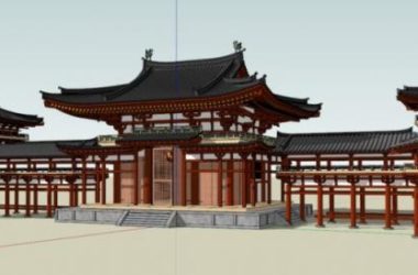 SketchUp Model of a Multi-Story Ancient Chinese Architectural Complex-BIM WORLD