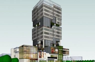 Modern High-Rise Office Building Model in SketchUp-BIM WORLD