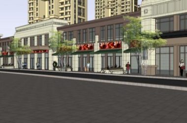 Classical High-Rise Residential Building with Ground Floor Commercial Space | SketchUp Model-BIM WORLD