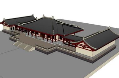 SketchUp Cultural Model: Multi-Story Museum Featuring Traditional Chinese Architecture-BIM WORLD