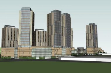 SketchUp Complex Model: Modern High-Rise Commercial Building-BIM WORLD