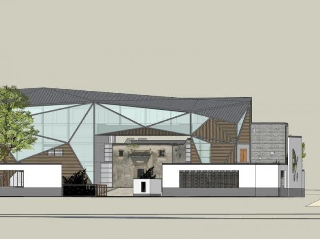 SketchUp Business Model: Modern Multi-Story Bar Design