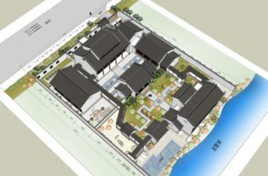 SketchUp Business Model: Modern Multi-Story Chinese Style Club Design-BIM WORLD