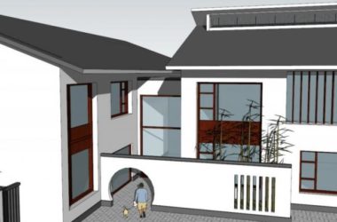SketchUp Business Model: Clubhouse in Modern Chinese Style-BIM WORLD