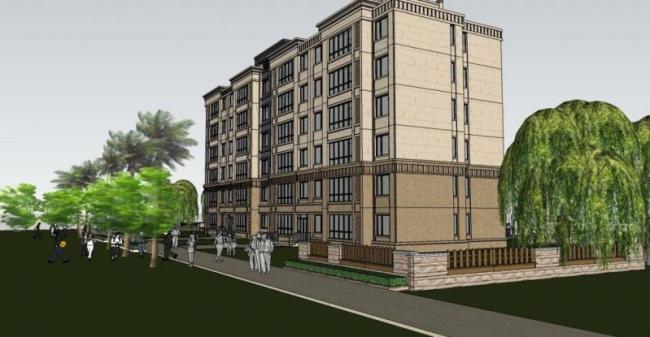 SketchUp Residential Model: Multi-Story Western-Style Classical Home