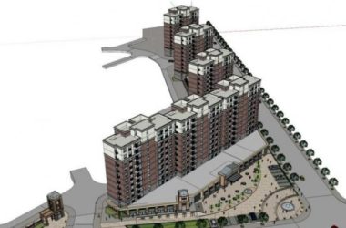 Modern High-Rise Residential Community with Ground Floor Retail | SketchUp Model-BIM WORLD