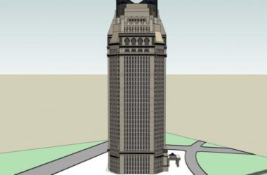 Classical High-Rise Office Building Model in SketchUp-BIM WORLD